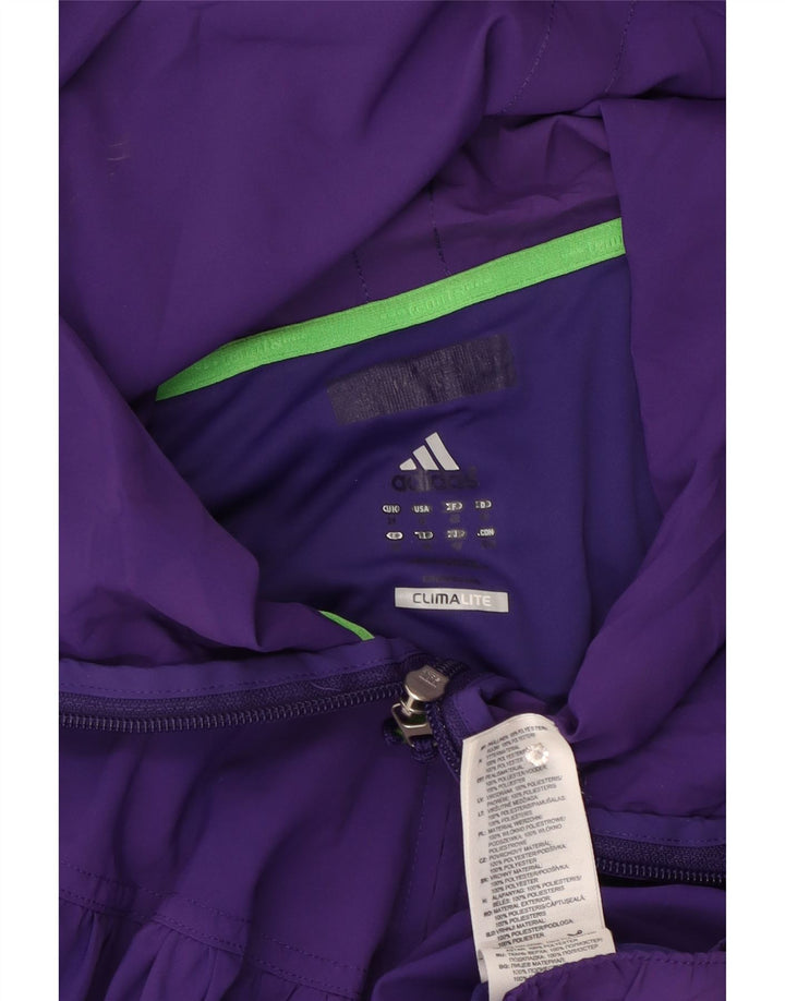 Adidas Damen-Trainingsanzug mit Kapuze, Top-Jacke, UK 16, Größe L, Lila, Polyester