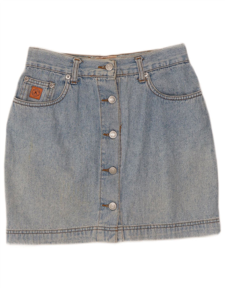 Kangaroo Damen Jeansrock W28 mittelblaue Baumwolle