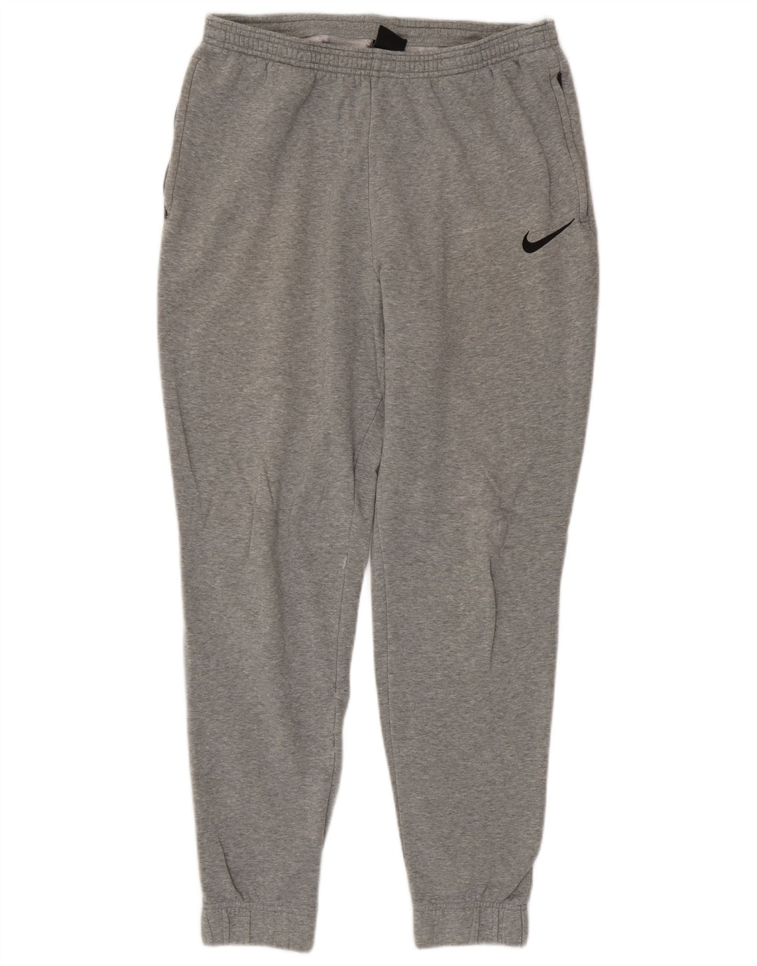 NIKE Mens Tracksuit Trousers Joggers Large  Grey Cotton