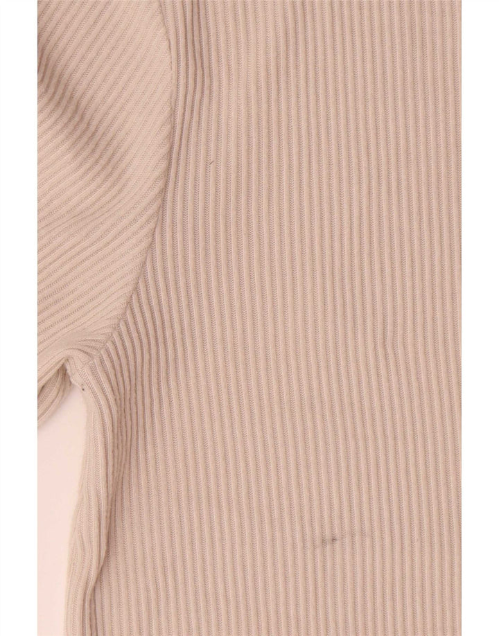 Zara Herren-Oberteil, langärmelig, groß, beige, Polyester
