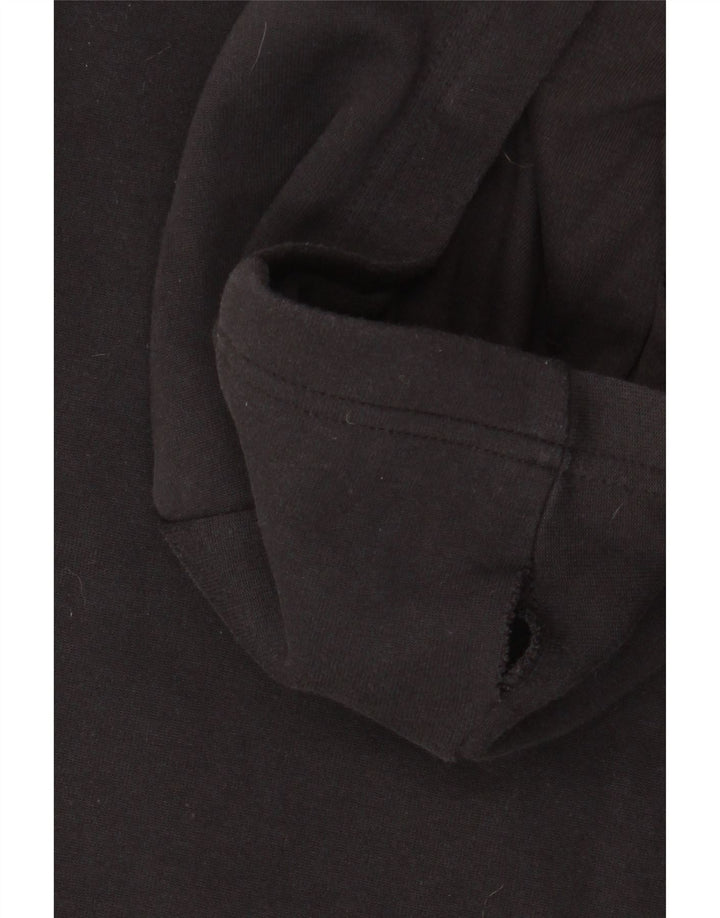 ADIDAS Jungen-Kapuzenpullover mit lockerer Passform und Reißverschluss, 14–15 Jahre, schwarze Baumwolle