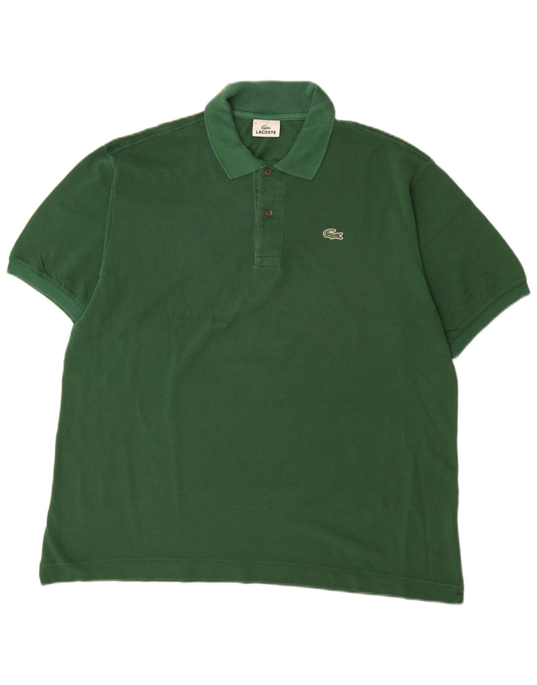 LACOSTE Herren Poloshirt Größe 6 XL Grüne Baumwolle