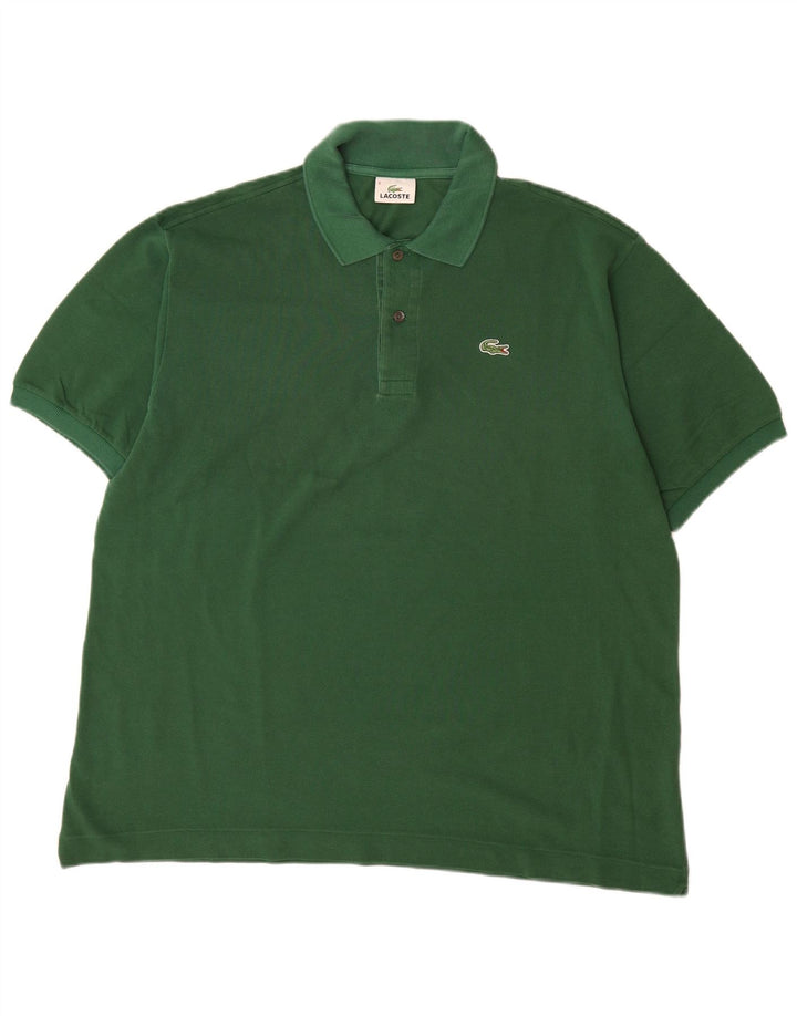 LACOSTE Herren Poloshirt Größe 6 XL Grüne Baumwolle