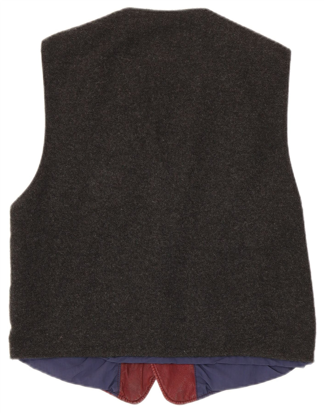 Vintage Herrenweste Medium Maroon Colourblock