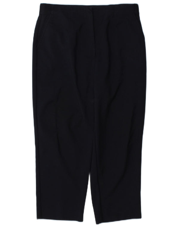 Marks & Spencer Damen Caprihose UK 12 Medium W30 L22 Marineblau Baumwolle