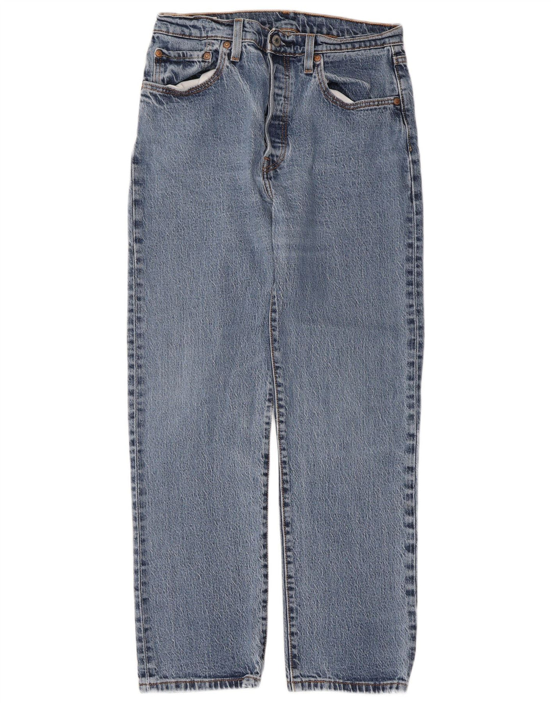 Levi's Herren 501 Straight Jeans W28 L28 Blaue Baumwolle