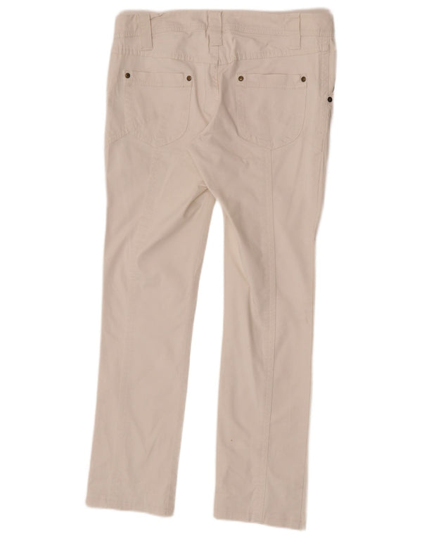 Massimo Dutti Slim Chino-Hose für Damen, W32, L29, Weiß