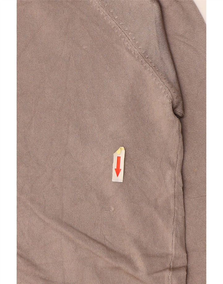 Zara Damen-Cardigan-Pullover UK 14 Große graue Viskose