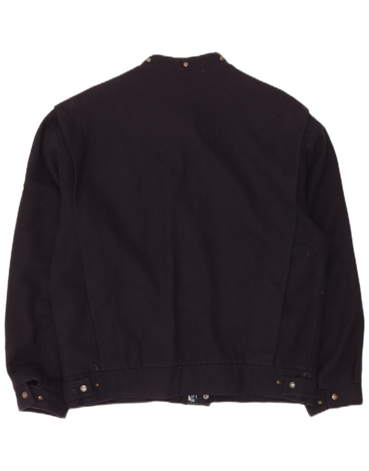 Navigare Herren-Utility-Jacke UK 42 XL Marineblaue Wolle