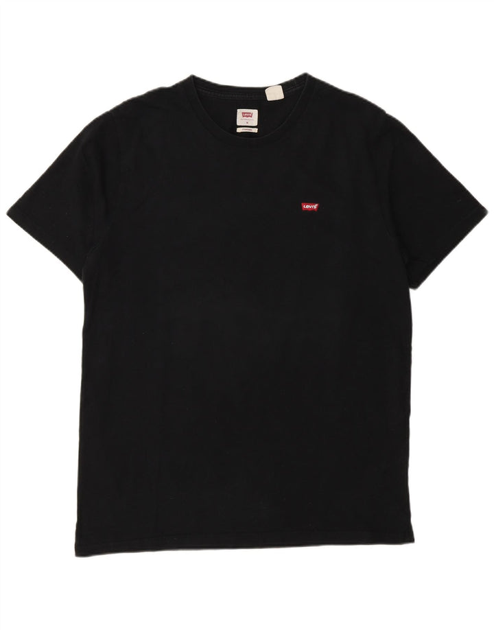 Levi's Herren-T-Shirt mit Standard-Passform, mittelschwarze Baumwolle