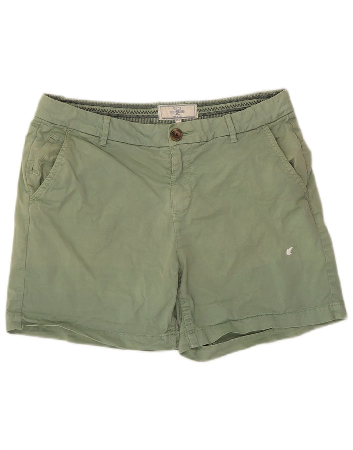 Fat Face Damen Chinoshorts US 6 Medium W30 Grüne Baumwolle