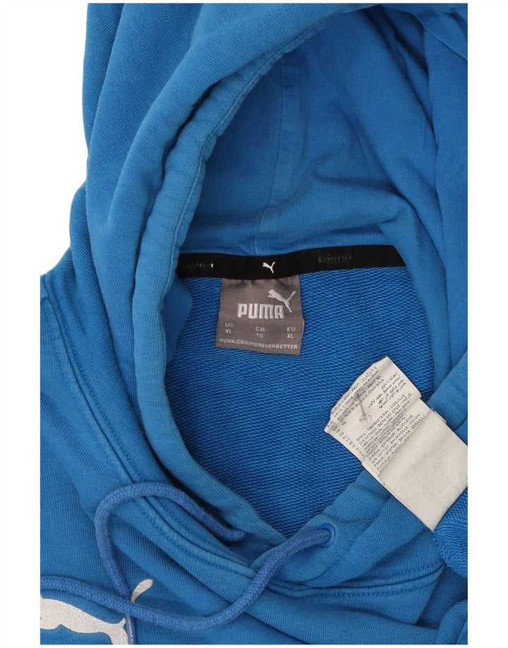Puma Herren Kapuzenpullover XL Blau Baumwolle