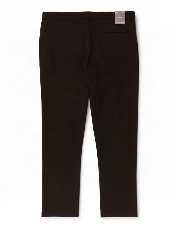 Marks & Spencer Damen-Trainingshose, UK 22 3XL, schwarze Baumwolle