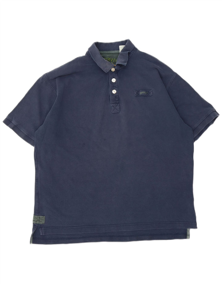 Orvis Herren-Poloshirt, groß, marineblau, Baumwolle
