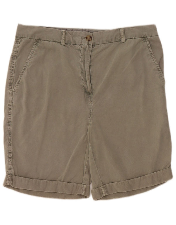Marks & Spencer Damen Chinoshorts UK 12 Medium W32 Khaki Baumwolle