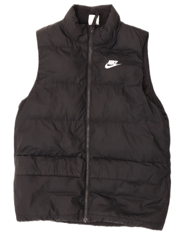 Nike Wattierte Weste für Jungen, 13–14 Jahre, XL, schwarzes Polyester