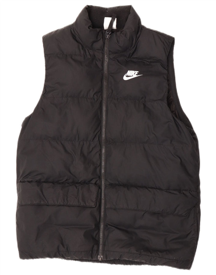Nike Wattierte Weste für Jungen, 13–14 Jahre, XL, schwarzes Polyester