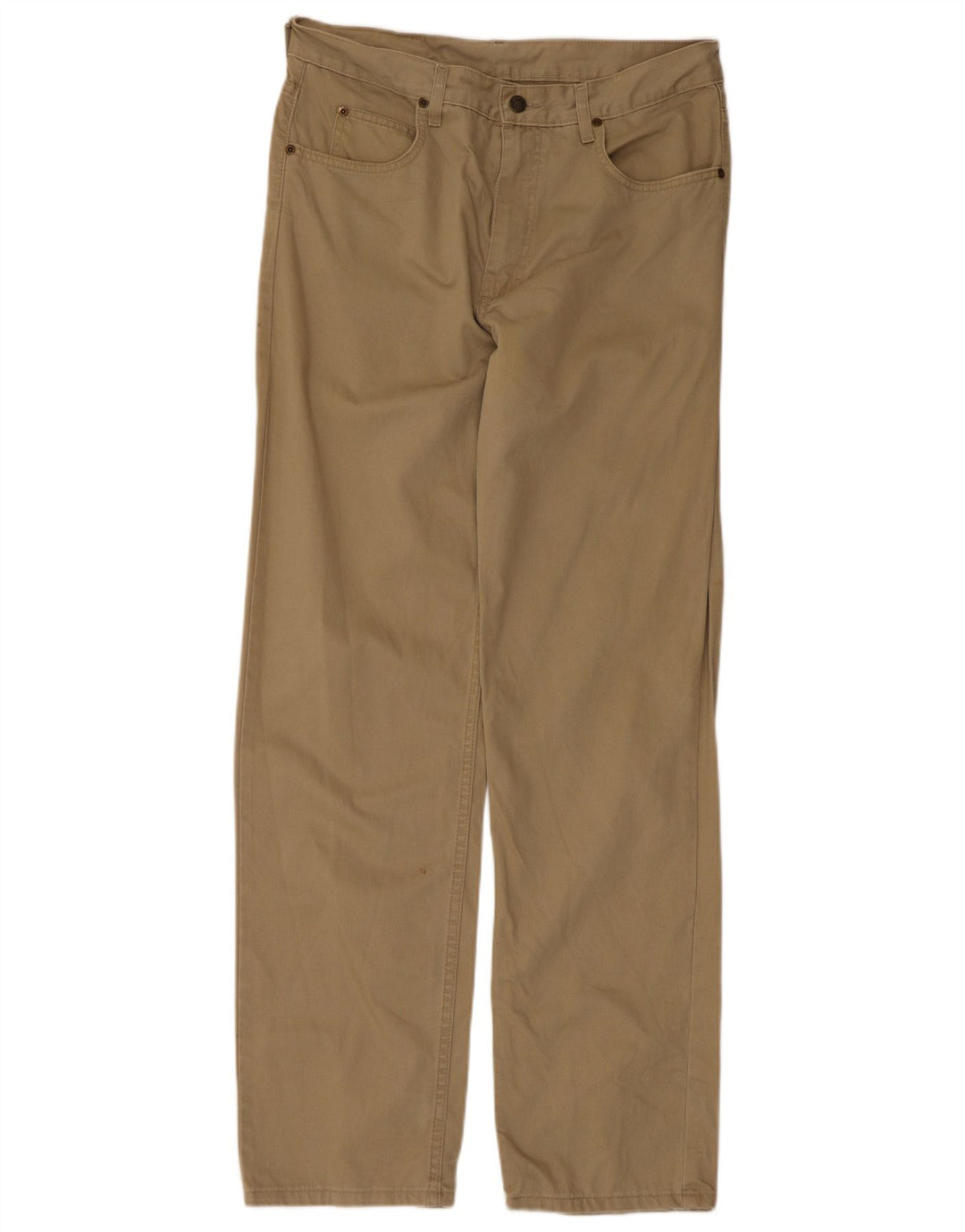 Lee Herren Freizeithose W34 L32 Beige Baumwolle