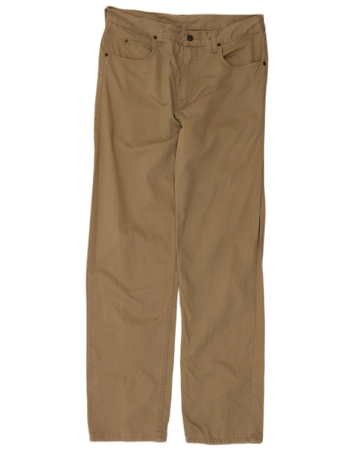 Lee Herren Freizeithose W34 L32 Beige Baumwolle