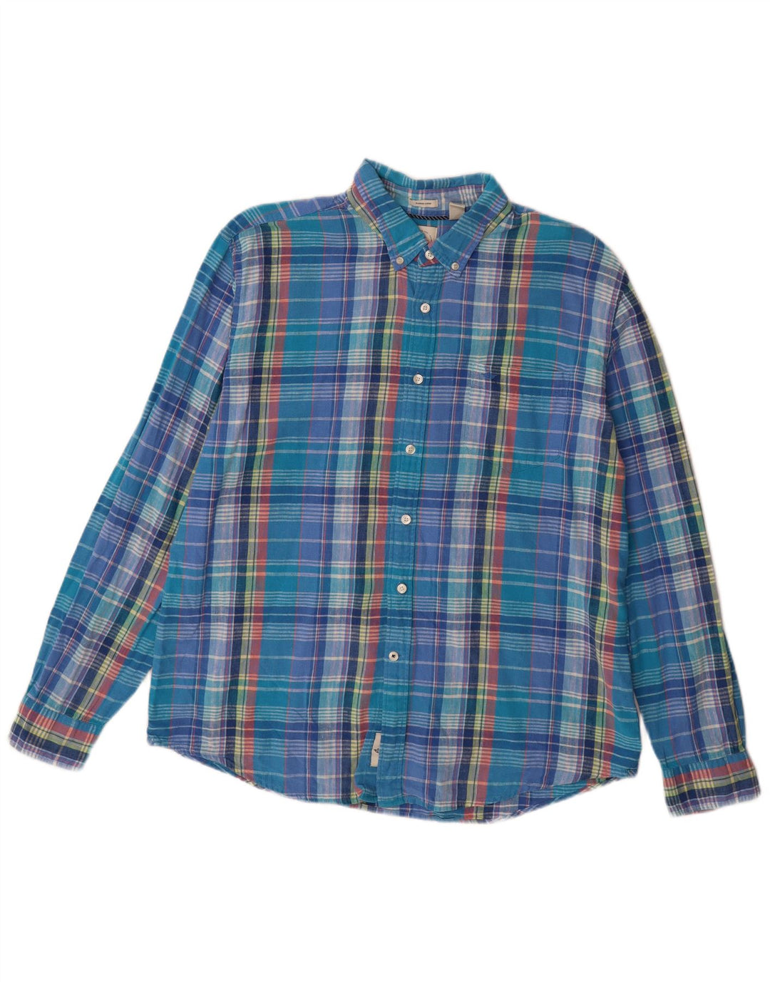 DOCKERS Herren Slim Fit Flanellhemd XL Blau kariert