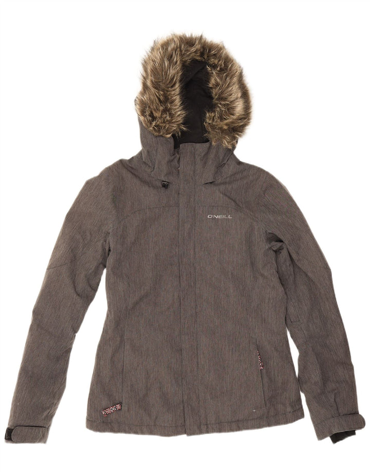 O'Neill Herren-Windbreakerjacke mit Kapuze, UK 10, Größe S, grau, Polyester
