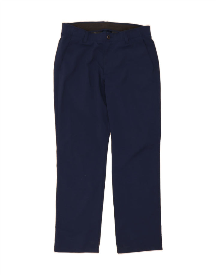 UNDER ARMOUR Mens Straight Chino Trousers W32 L30 Navy Blue Vintage Under Armour and Second-Hand Under Armour from Messina Hembry 