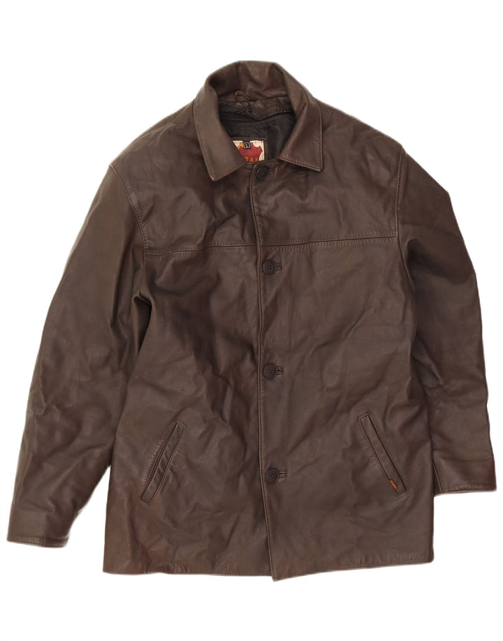 Vintage Herren Lederjacke UK 40 Großes braunes Leder