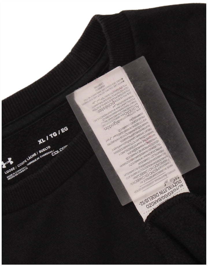 UNDER ARMOUR Herren Cold Gear Sweatshirt Pullover XL Schwarz Baumwolle