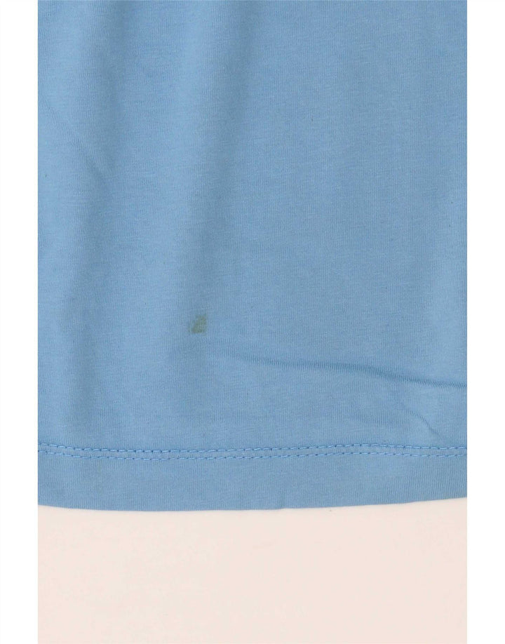 Nike Herren-T-Shirt mit Grafik, mittelblaue Baumwolle