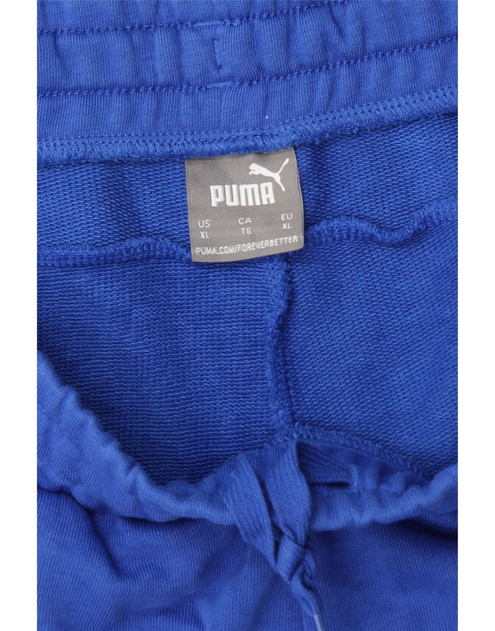 Puma Herren Graphic Sport Shorts XL Blaue Baumwolle
