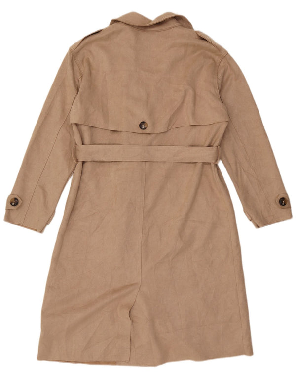 Zara Damen Trenchcoat UK 14 Medium Beige Polyester