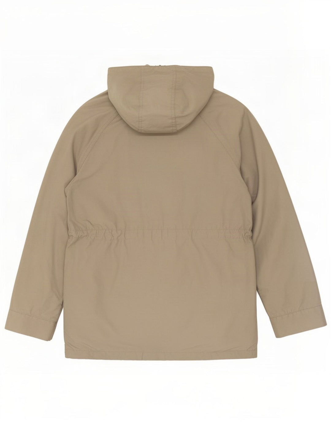Woolrich Herren-Parka mit Kapuze, UK 38, mittelgraue Baumwolle