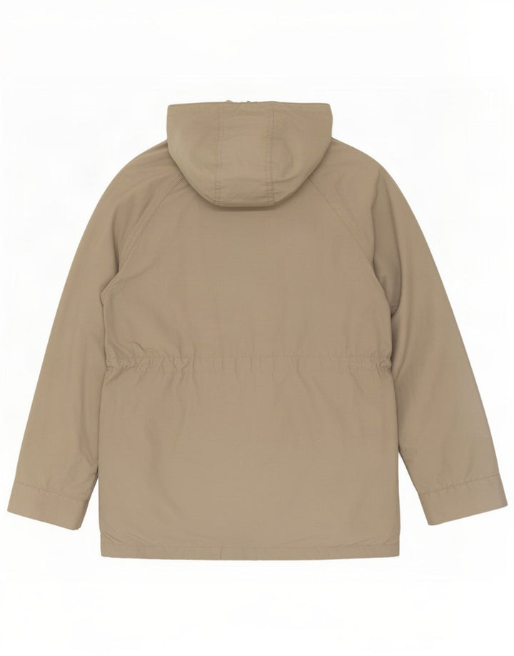 Woolrich Herren-Parka mit Kapuze, UK 38, mittelgraue Baumwolle