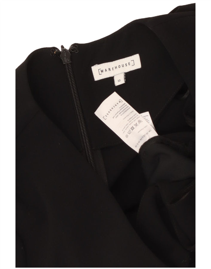 WAREHOUSE Damen Overall UK 10 Small Schwarz Polyester