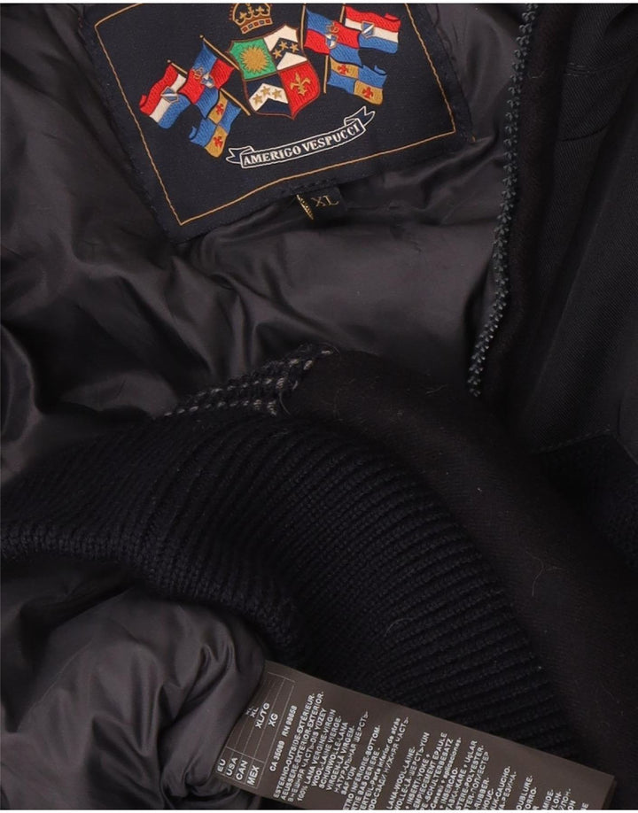 Amerigo Vespucci Herren Bomberjacke UK 42 XL Marineblau Polyester
