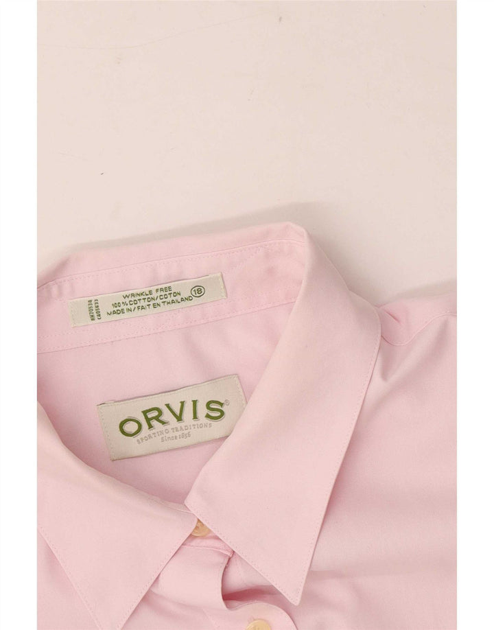 Orvis Damenhemd US 18 2XL Rosa Baumwolle