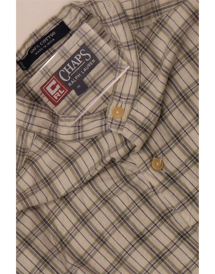 Chaps Ralph Lauren Herren-Hemd, mittelkhakifarben, kariert, Baumwolle