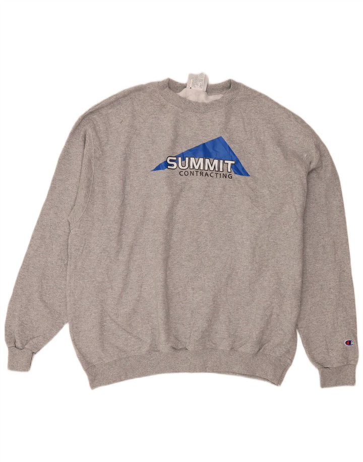Champion Herren Summit Graphic Sweatshirt Pullover XL Grau gefleckte Baumwolle