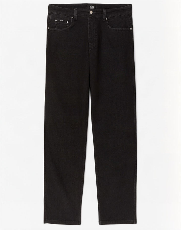 Hugo Boss Herren gerade Freizeithose W32 L30 Schwarz