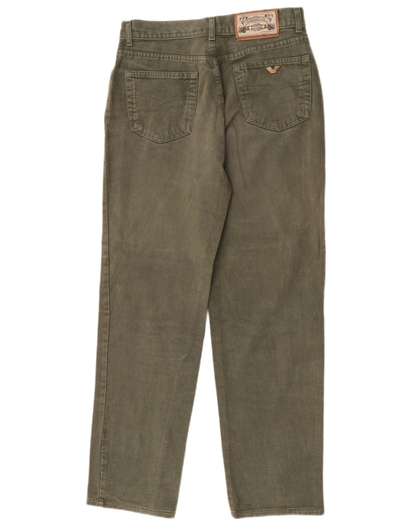 Wampum Herren Tapered Jeans IT 48 Medium W30 L32 Grüne Baumwolle