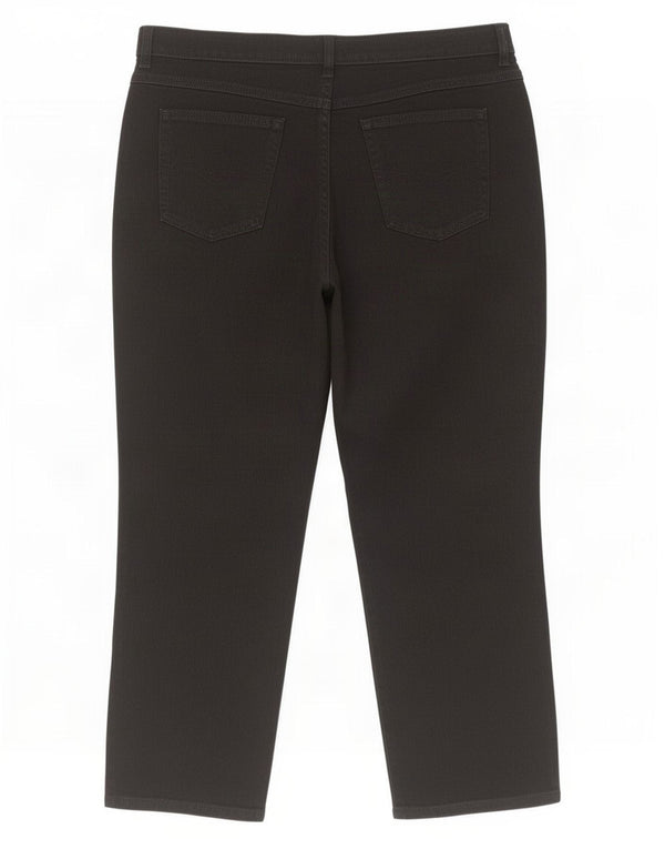 Marks & Spencer Damen Straight Jeans UK 18 XL W34 L26 Schwarze Baumwolle