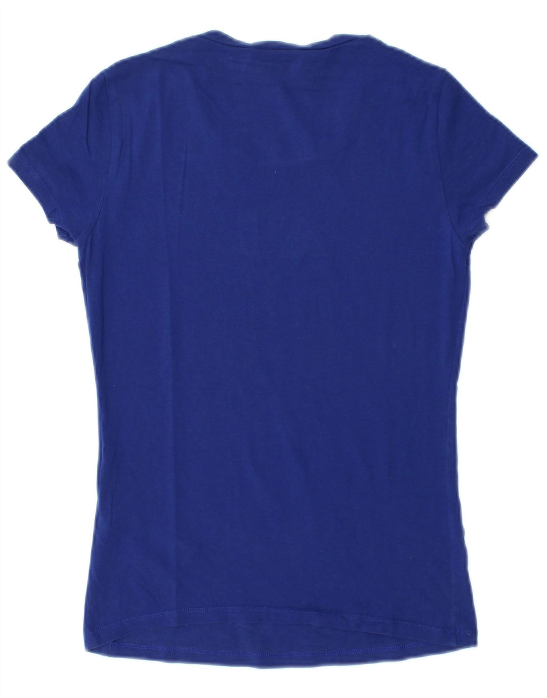 Armani Jeans Damen Grafik T-Shirt Top EU 38 Mittelblaue Baumwolle