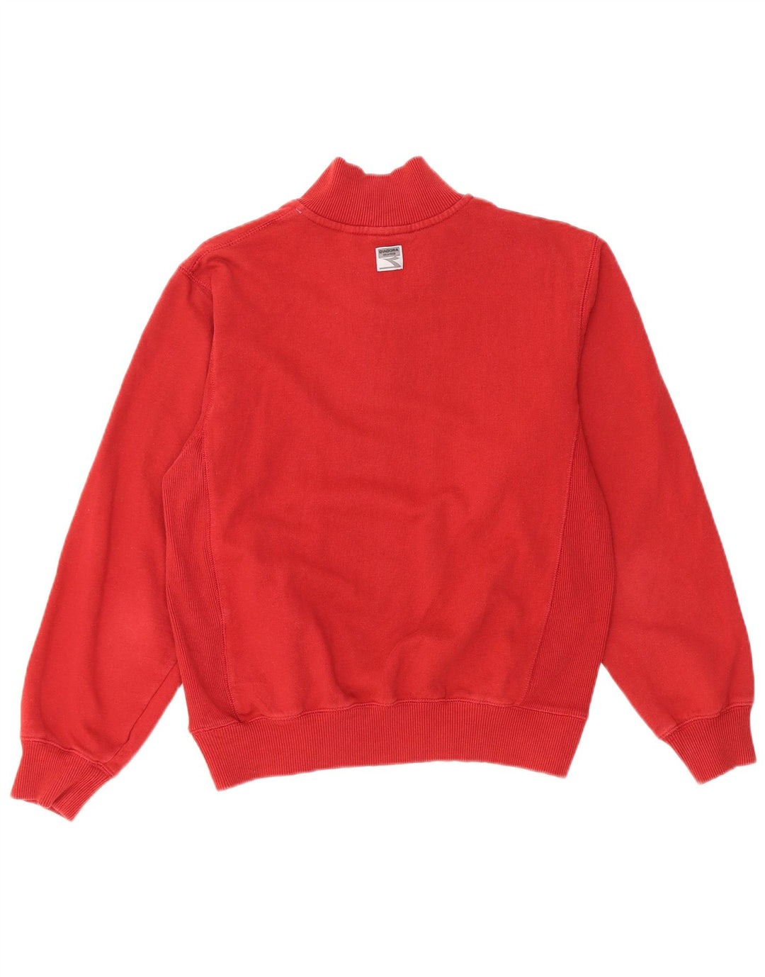 Diadora Damen-Sweatshirt in Übergröße mit Grafik und Reißverschluss am Hals, Gr. 10, Größe S, Rot