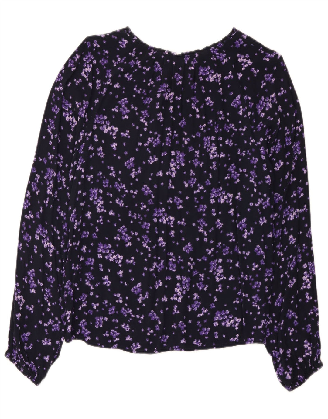 C&A Damen-Blusenoberteil, EU 38, mittellila, geblümt, Viskose