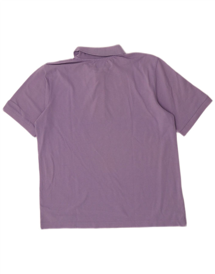 Kappa Herren-Poloshirt aus mittelvioletter Baumwolle
