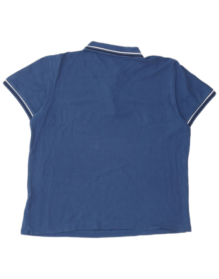 LOTTO Herren-Poloshirt, groß, blaue Baumwolle