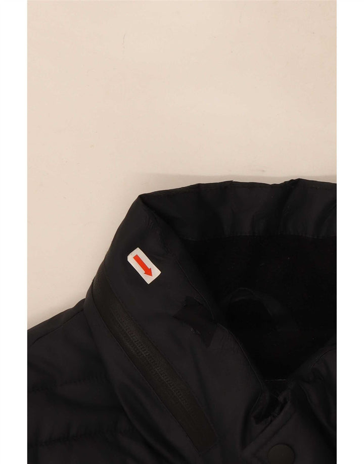 Superdry Herren Wattierte Jacke UK 38 Medium Schwarz Polyester