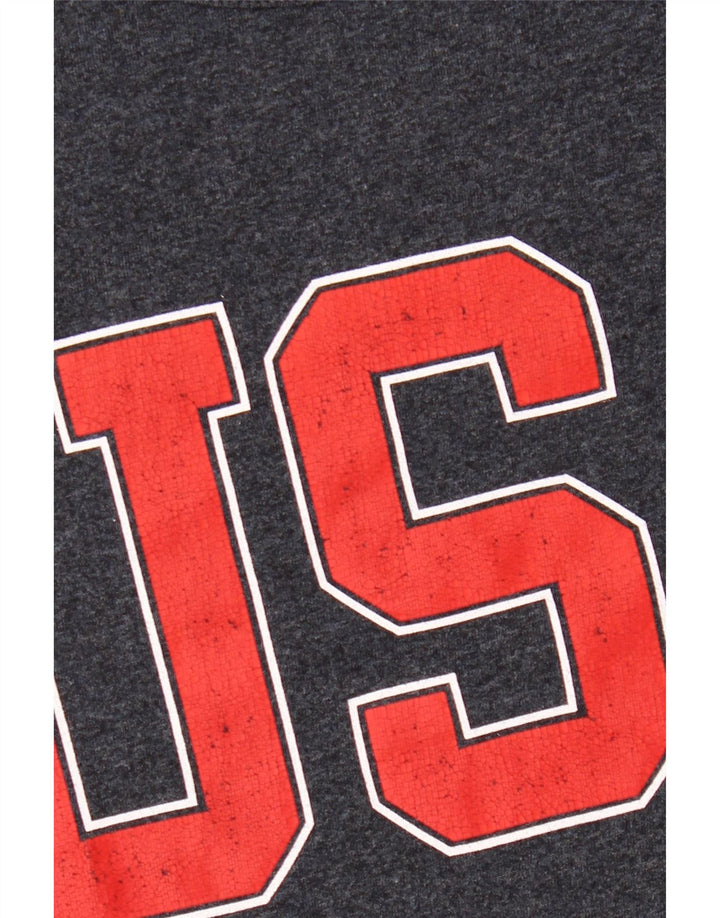 AMERICAN EAGLE Herren Coupe Standard Grafik T-Shirt Top Medium Marineblau