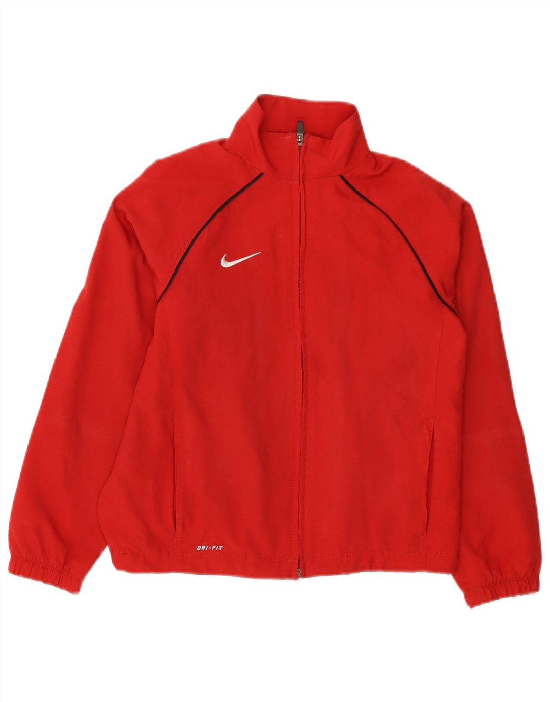 NIKE Dri-Fit-Trainingsanzug für Jungen, Jacke, 8–9 Jahre, Größe S, rot, Polyester