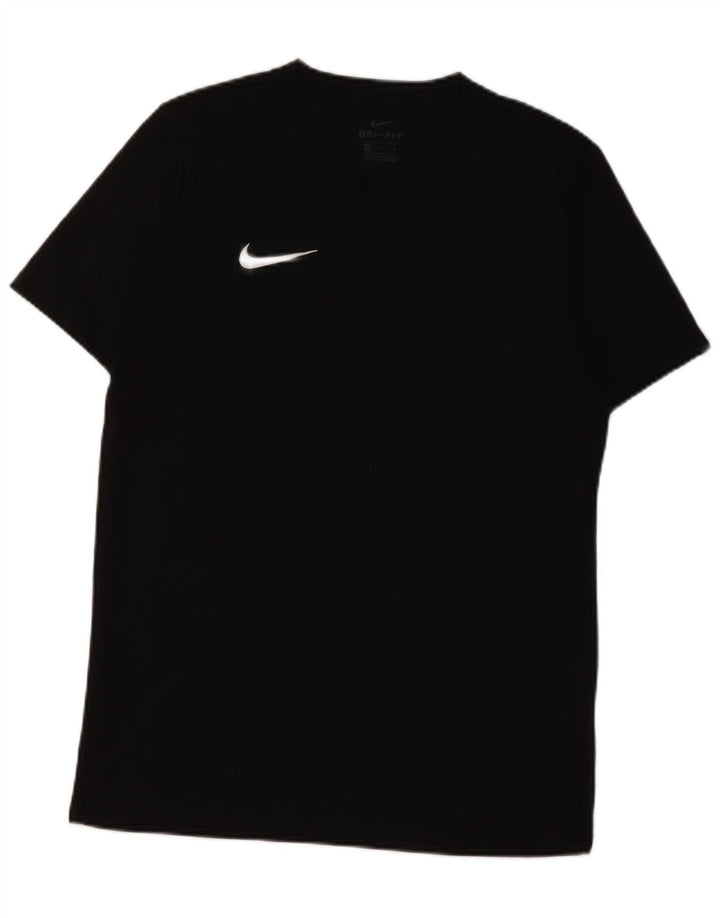 Nike Herren Dri Fit T-Shirt Top Medium Schwarz Polyester